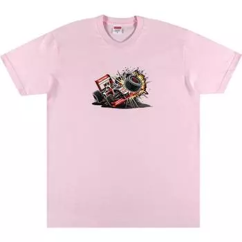 Футболка Supreme Crash, розовый