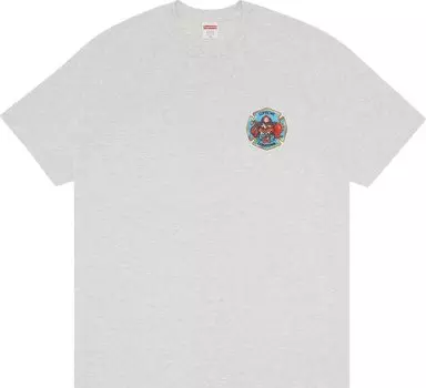 Футболка Supreme FDNY Engine 9 Tee 'Ash Grey', серый