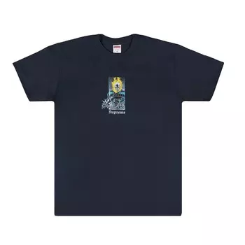 Футболка Supreme Ghost Rider, тёмно-синий