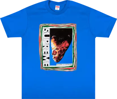 Футболка Supreme Mask Tee 'Royal', синий