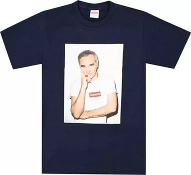 Футболка Supreme Morrissey Tee 'Navy', синий