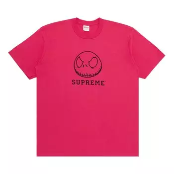 Футболка Supreme Skeleton Розовая