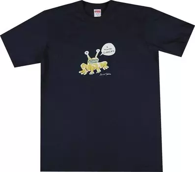 Футболка Supreme x Daniel Johnston Frog Tee 'Navy', синий