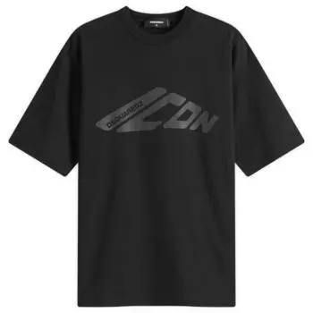 Футболка свободного кроя Icon Dsquared2, черный