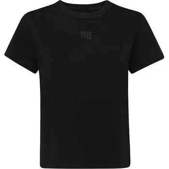 Футболка T By Regular Fit с круглым вырезом Alexander Wang, черный
