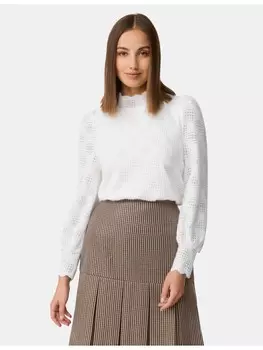 Футболка TAIFUN Langarm Rundhals, белый
