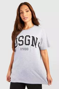 Футболка tall dsgn studio Boohoo, серый