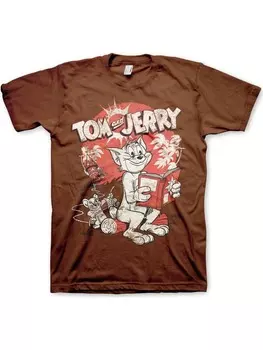 Футболка Tom & Jerry, коричневый