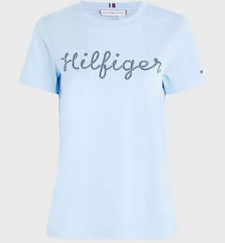 Футболка Tommy Hilfiger Rope Logo, голубой
