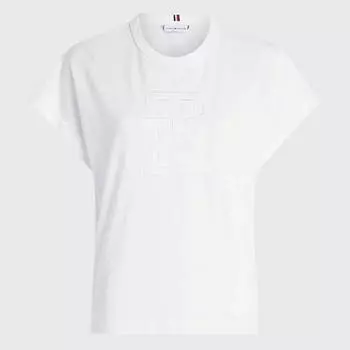 Футболка Tommy Hilfiger Tonal Monogram, кремовый