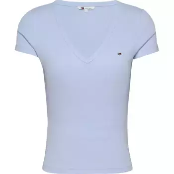 Футболка Tommy Jeans Essential Rib, синий