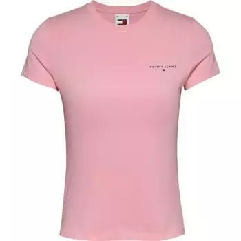 Футболка Tommy Jeans Linear, розовый