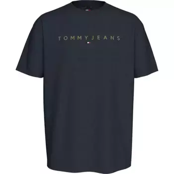 Футболка Tommy Jeans Reg Gold Linear Logo Ext, черный