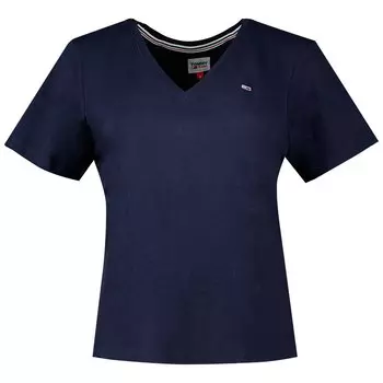 Футболка Tommy Jeans Slim Soft, фиолетовый