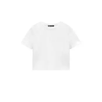 Футболка укороченная Zara, белый