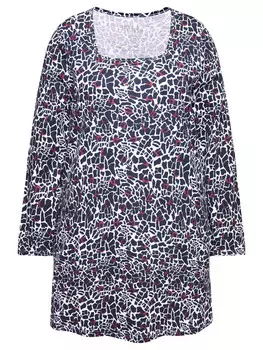 Футболка Ulla Popken Longshirt, черный