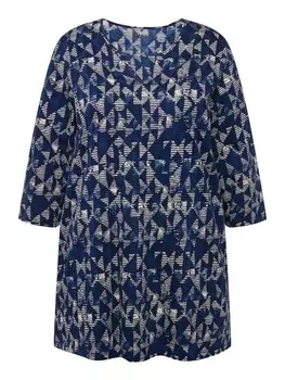 Футболка Ulla Popken Longshirt, синий