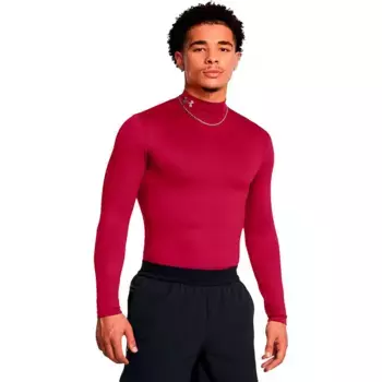 Футболка Under Armour ColdGear Elite Mock long sleeve, красный