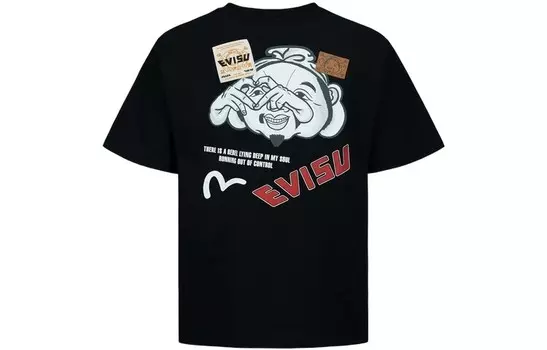 Футболка унисекс Evisu, черный