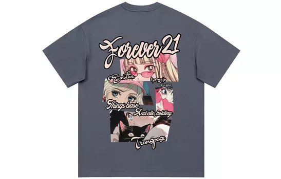 Футболка унисекс Forever 21, серый