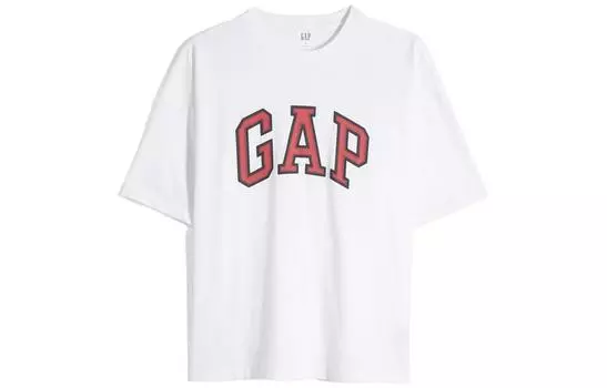 Футболка унисекс GAP, серый/белый