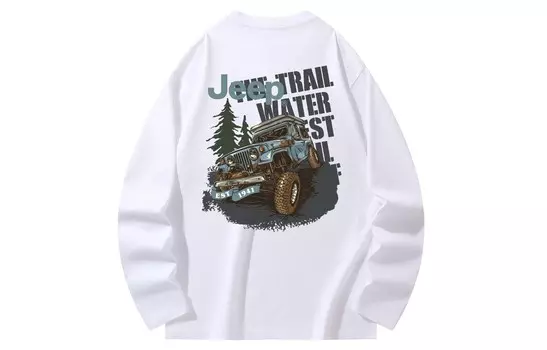 Футболка унисекс Jeep, Raw White