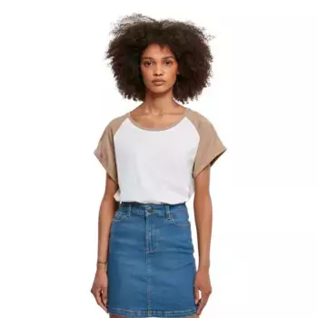 Футболка Urban Classics Contrast Raglan, белый