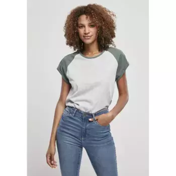 Футболка Urban Classics Contrast Raglan, серый