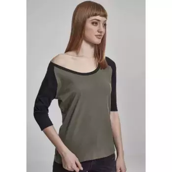 Футболка Urban Classics Raglan Big, зеленый