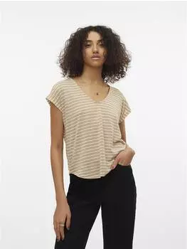 Футболка Vero Moda, бежевый