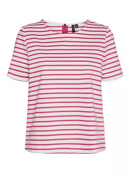 Футболка Vero Moda, цвет pink/creme