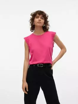 Футболка Vero Moda, розовый