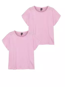 Футболка Vero Moda, розовый