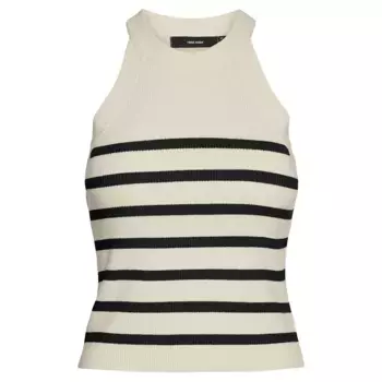 Футболка Vero Moda Saba Rib, бежевый