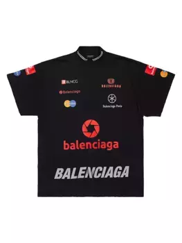 Футболка «Высшая лига» оверсайз Balenciaga, черный
