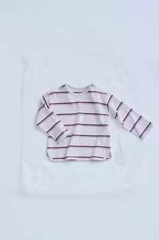 Футболка в полоску timelesz ZARA, бордовый