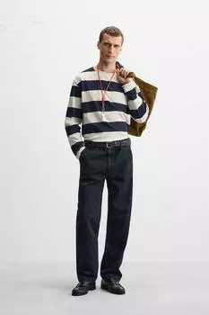 Футболка в полоску ZARA, цвет striped