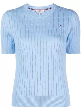 Футболка в рубчик Tommy Hilfiger, черный