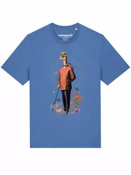 Футболка wat? Apparel, цвет bright blue