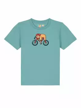 Футболка wat? Apparel, цвет teal monstera