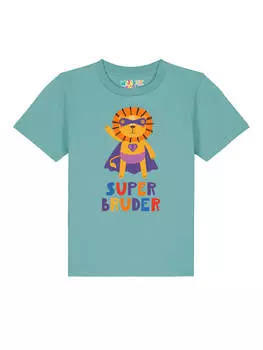 Футболка wat? Apparel, цвет teal monstera