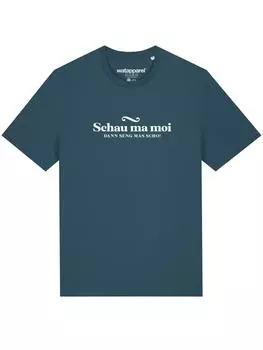 Футболка wat? Apparel, синий