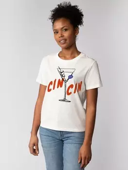 Футболка wat? Apparel T-Shirt Cin Cin, белый