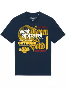 Футболка wat? Apparel, темно-синий