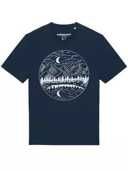 Футболка wat? Apparel, темно-синий