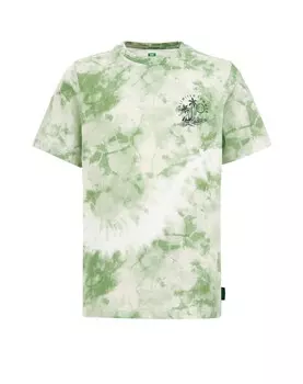 Футболка WE Fashion, пятнистый зеленый