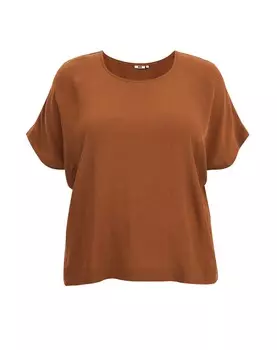 Футболка WE Fashion Shirt, коричневый
