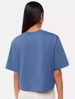 Футболка Whistles Cropped Relaxed, синий
