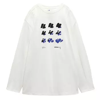 Футболка Zara Adererror Graphic, белый