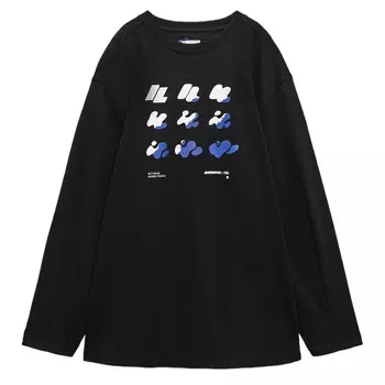 Футболка Zara Adererror Graphic, черный